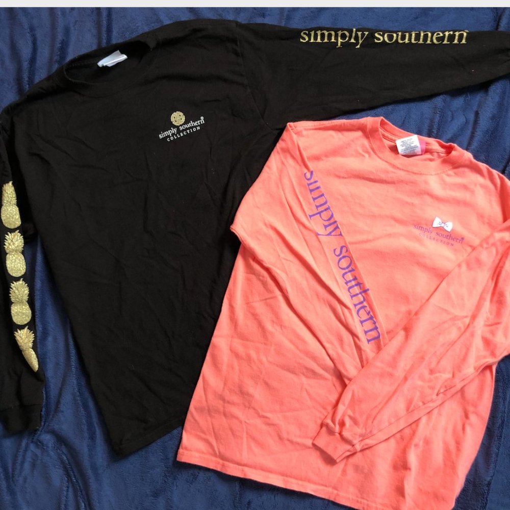 simply southern long sleeve tees